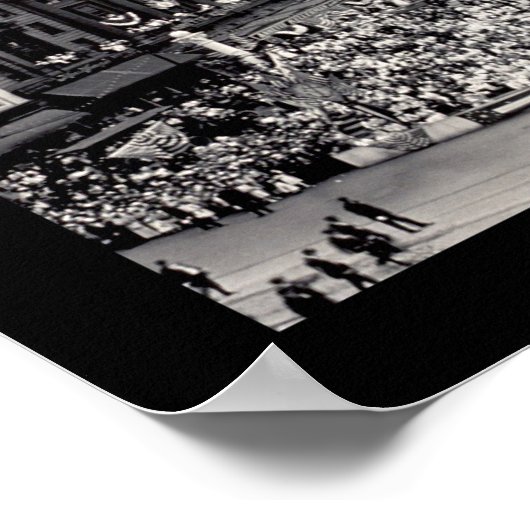 Army Parade Detroit Foto 1914 Poster (Ecke)