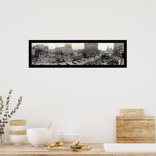 Army Parade Detroit Foto 1914 Poster (Küche)