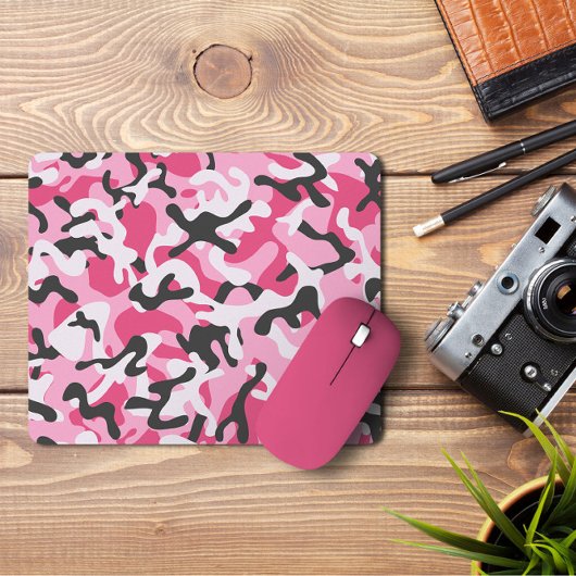 Army Pink Forest Camouflage | Camouflage Forest Mo Mousepad
