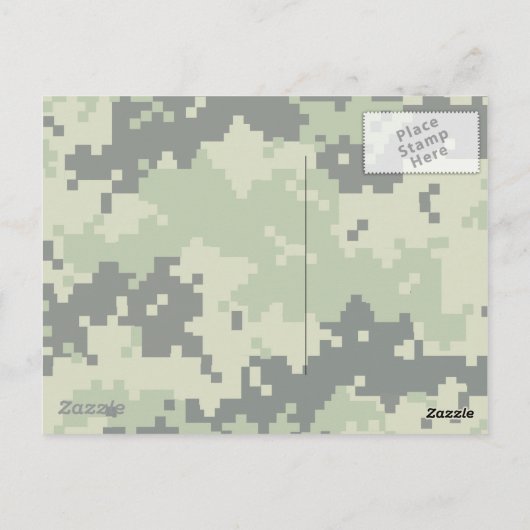 Army Proud Postkarte (Rückseite)