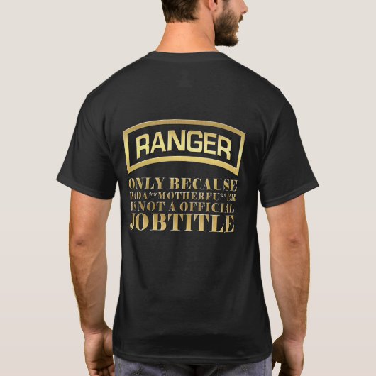 Army Ranger Bada**motherfu**er T-Shirt (Rückseite)