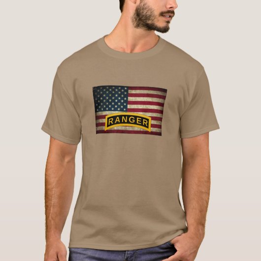 Army Ranger School - American Flag T-Shirt (Vorderseite)