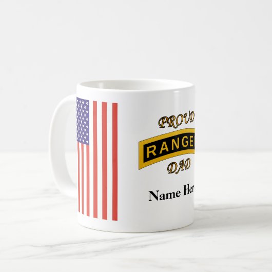 Army Ranger School - Stolzer Vater - Tasse (Vorderseite Links)