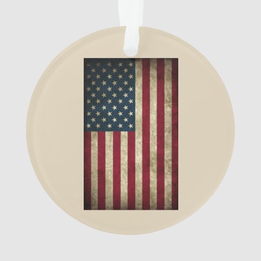 Army Ranger School Tab American Heart Flag Ornament (Rückseite)