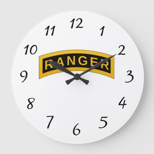 Army Ranger School - Wall Clock Große Wanduhr (Vorderseite)