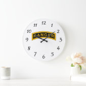 Army Ranger School - Wall Clock Große Wanduhr (Zuhause)