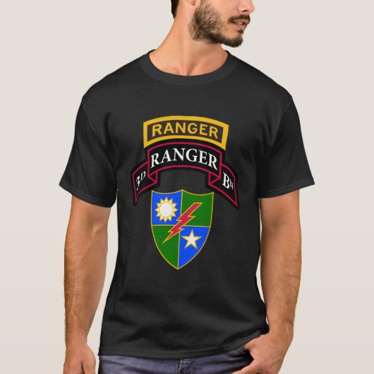 Army Ranger Shirt 3Rd Ranger Shirt Scroll Tab Dui (Vorderseite)
