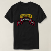 Army Ranger Shirt - 75. Ranger - Scroll & Tab "Cl (Design vorne)