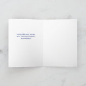 Army Red White Candle Cake Celebrate Birthday Karte (Innenseite)