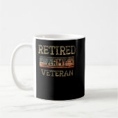 Army Remüde Veteran Army American Flag Veteran Re Kaffeetasse (Links)