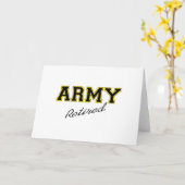 ARMY RETIRED KARTE (Gelbe Blume)