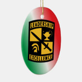 Army ROTC Monogram Christmas Ornament (Rechts)