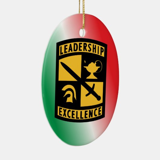 Army ROTC Monogram Christmas Ornament (Rechts)