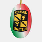 Army ROTC Monogram Christmas Ornament (Links)
