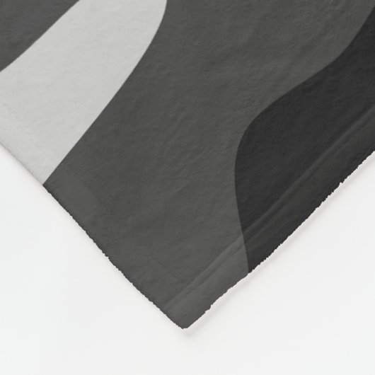 Army schwarz und grau Tarnung, grapisches Design 0 Fleecedecke (Ecke)