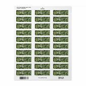 Army Sergeant Major Camoflage Address Label (Vorne)