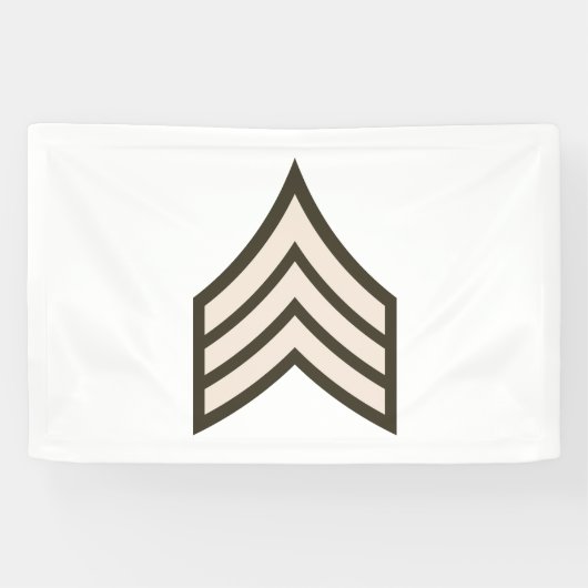 Army Sergeant rank Banner (Horizontal)