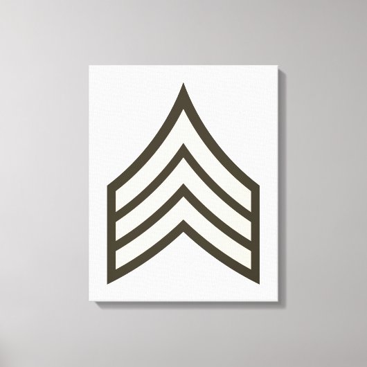 Army Sergeant rank Leinwanddruck (Vorderseite)