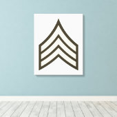 Army Sergeant rank Leinwanddruck (Insitu (Holzboden))