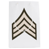 Army Sergeant rank Mittlere Geschenktüte (Vorderseite)
