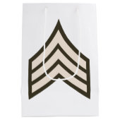 Army Sergeant rank Mittlere Geschenktüte (Rückseite)