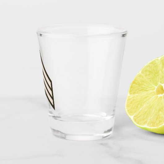 Army Sergeant rank Schnapsglas (Rechts)