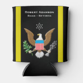Army Service Patriotic personalisiert Dosenkühler (Vorderseite)