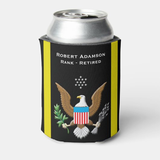 Army Service Patriotic personalisiert Dosenkühler (Kanne Rückseite)