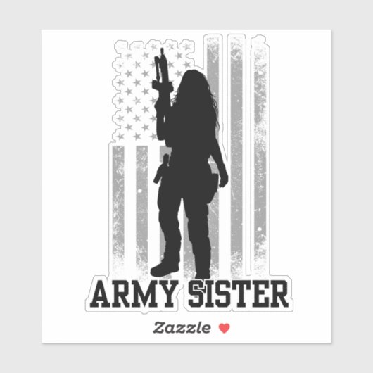Army Sister Aufkleber (Blatt)