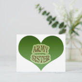 Army Sister Postkarte (Stehend Vorderseite)