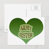 Army Sister Postkarte (Vorne/Hinten)