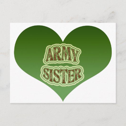 Army Sister Postkarte (Vorderseite)