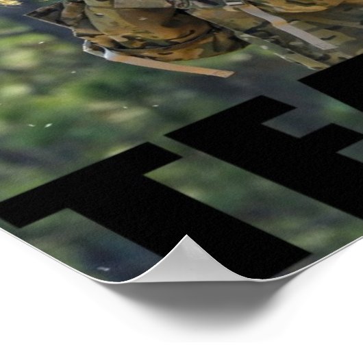 Army Sniper Team Poster (Ecke)