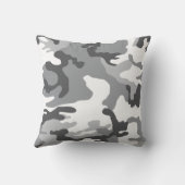 Army Snow Camouflage Fleece Blanket Kissen (Rückseite)