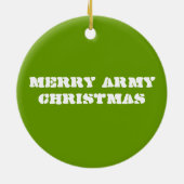 Army Snowman Weihnachten Keramik Ornament (Hinten)