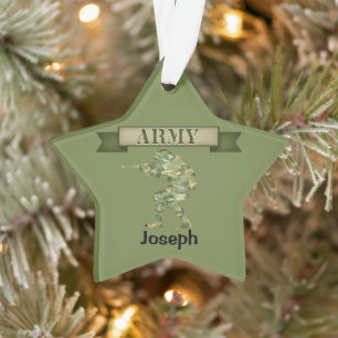 Army Soldier Personalisierte Ornament der Streitkr