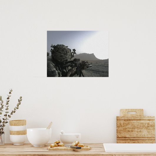 Army Soldier Poster (Küche)