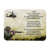 Army Soldier Son Poem Magnet (Horizontal)