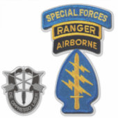 Army Special Forces Green Berets Contour Stickers Aufkleber (Vorderseite)