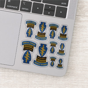 Army Special Forces Green Berets Contour Stickers Aufkleber