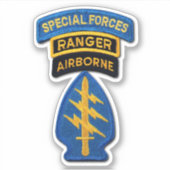 Army Special Forces Gruppen Grüne Berets Kontakt S Aufkleber (Vorderseite)