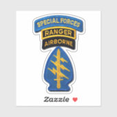 Army Special Forces Gruppen Grüne Berets Kontakt S Aufkleber (Blatt)