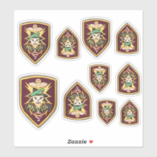 Army Special Forces MAC-V-SOG Konturaufkleber. Aufkleber (Blatt)