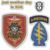 Army Special Forces MAC-V-SOG Konturaufkleber. St Aufkleber (Vorderseite)