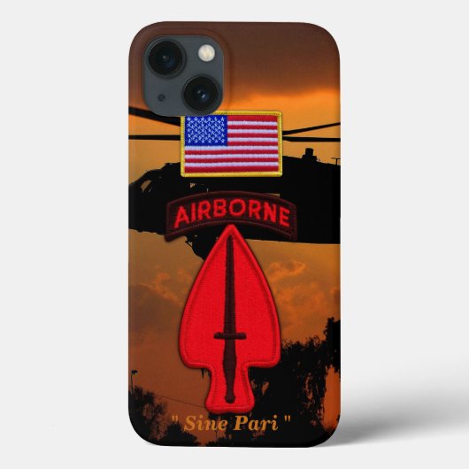 Army Special ops USASOC Veterans Vets Patch Case-Mate iPhone Hülle (Rückseite)
