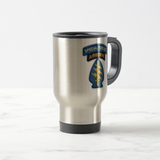 Army Spezialstreitkräfte Grüne Berberpatch Mug Reisebecher (VorderseiteRechts)