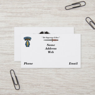 Army Spezialstreitkräfte grüne Berets sf sfg sof v Visitenkarte