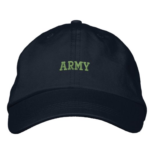 Army Strong Trendy Premium Wolle Mischung Cap Vete Bestickte Baseballkappe (Vorderseite)
