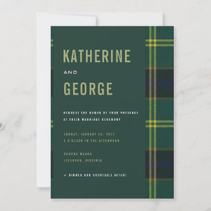 Army Tartan Einladung