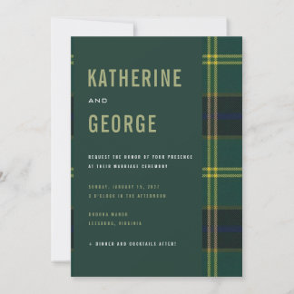 Army Tartan Einladung